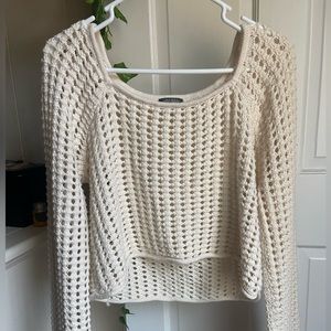 White Crochet Top